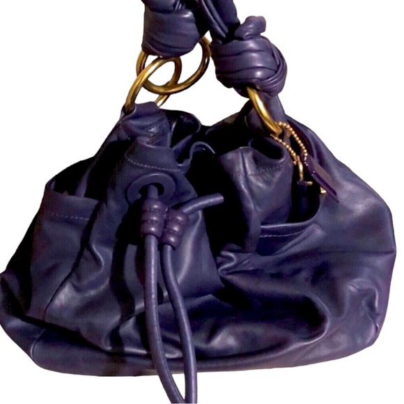 Coach Resort Leather Drawstring Limited Edition Bag in purple (2A) - Picture 2 of 12